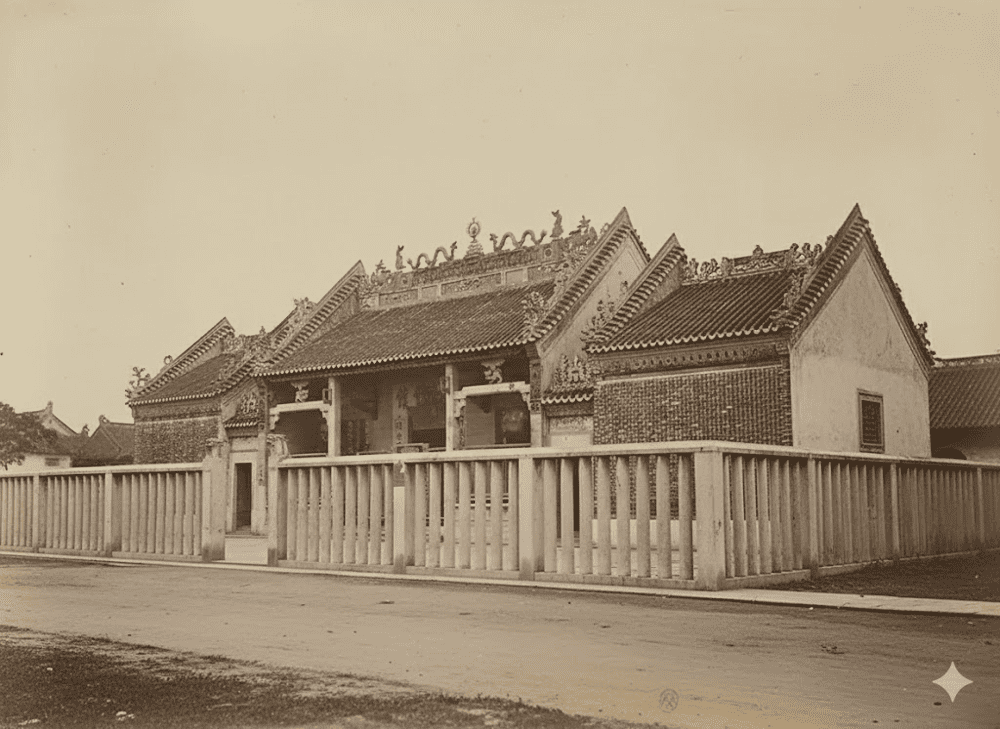 Chùa Bà Thiên Hậu được chụp vào khoảng năm 1865 - 1875